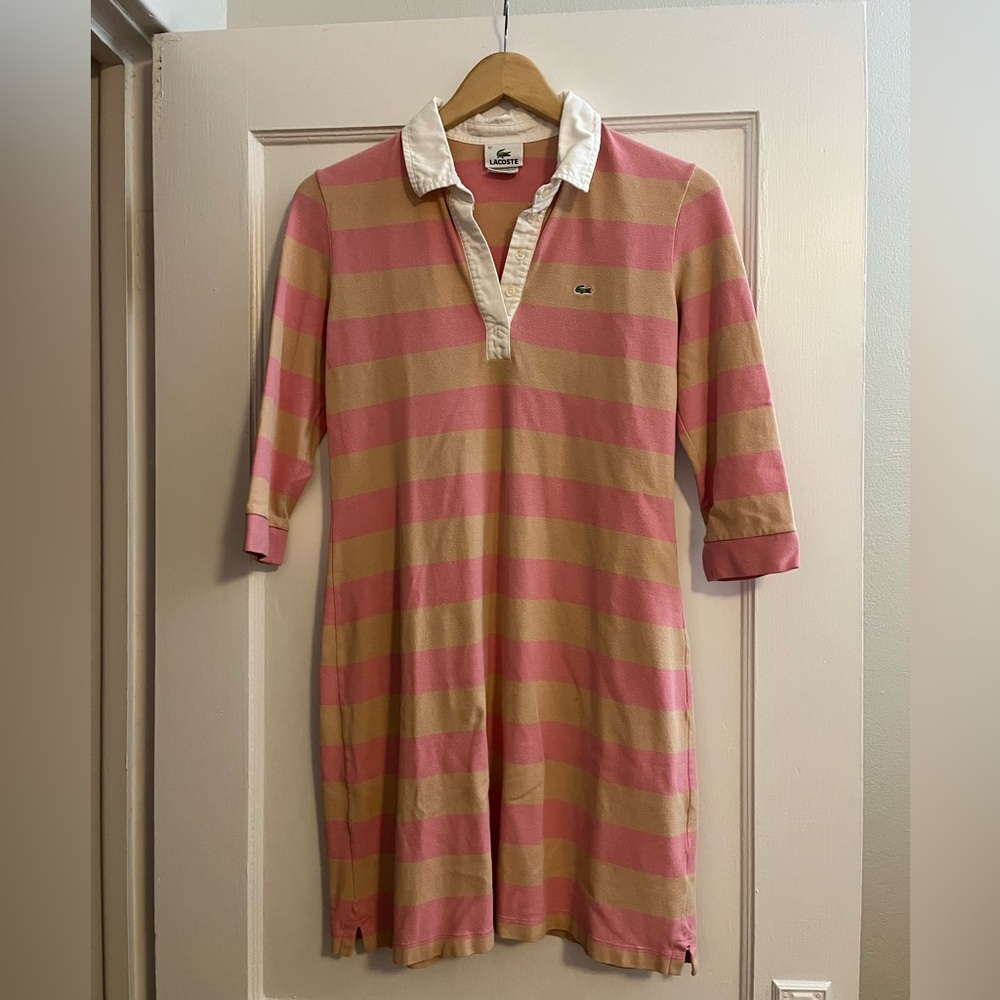 Lacoste Striped Polo Dress